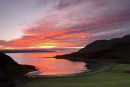 09-8029 Sunset Over Southern Coastline of the Ardnamurchan Peninsular from the Bay of Camas nan Geall Scotland